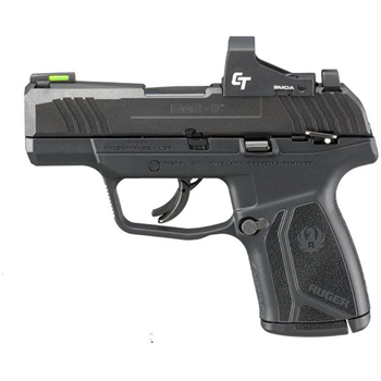 Ruger MAX-9-CT Striker Fired Sub-Compact 9mm 3.2" Black 12Rd Crimson Trace Optic Optic Ready Thumb Safety Front Night Sight Black Oxide - $329.99 - $329.99