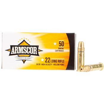Armscor Precision 22 Long Rifle Ammo 36 Grain High Velocity Hollow Point - $2.98 - $2.98