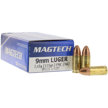 Magtech 9mm Luger 115 gr FMJ - Box of 50 - $11.66 - $11.66