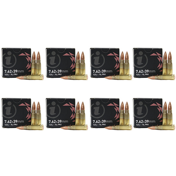 Igman 7.62x39mm 123Gr 8g FMJ 120 rnd pack (8 boxes of 15) - $55.92 - $55.92
