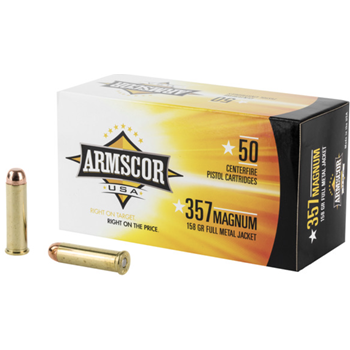Armscor Pistol 357 Mag 158 gr Full Metal Jacket (FMJ) 50 Bx - $28.99 - $28.99