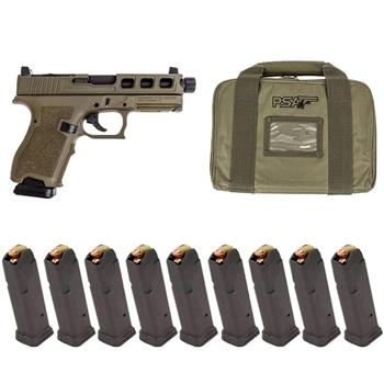 PSA Dagger Full Size-S SW3 RMR Cut Threaded Barrel Pistol W/ 10 -17rd Magazines, Sniper Green - $399.99 + Free Shipping - $399.99