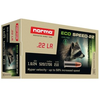 Norma ECOSPEED 22lr Ammo 25 Grain Leadfree Rimfire 50 Rnd - $3.49 - $3.49
