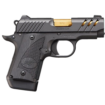 Kimber Micro 9 ESV (Black) (TiN Gold Barrel) 9mm Pistol - $699.99 ($9.99 S/H on firearms) - $699.99