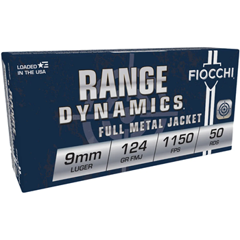 Fiocchi 9mm 124gr FMJ 50/Box 1000/Case - $259.99 - $259.99