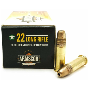 Armscor 22LR 36 Grain High Velocity Hollow Point Ammunition 5000rd Case - $289.99 - $289.99