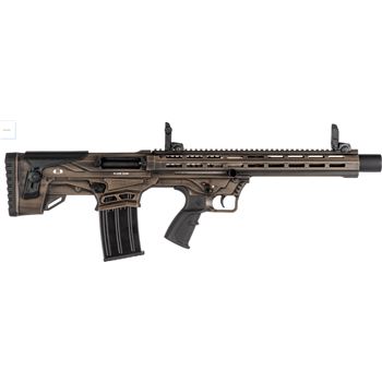 Black Aces Bullpup 12 Gauge 18.5" Semi-Auto 5 Rds, Distressed Bronze - $279.99 - $279.99