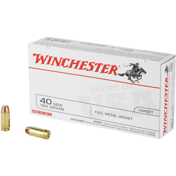 Winchester .40 S&amp;W FMJ 165gr Ammo 500 Rounds 10/50rd Boxes - $116.98 with code "JULY4" - $116.98