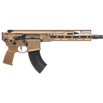Sig Sauer MCX SPEAR-LT 7.62x39 11.5" 1:9.5" Bbl Coyote Brown Pistol w/(1) 28rd Magazine PMCX-762R-11B-LT - $2499.99 ($9.99 S/H on firearms) - $2,499.99