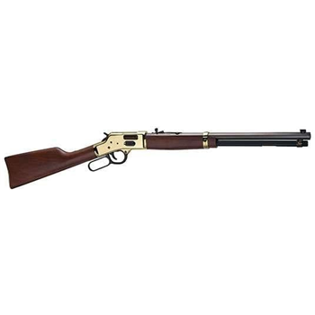 Henry Side Gate 45 Colt (LC) 10+1 20" Blued Octagon Barrel, Polished Brass Rec, American Walnut Stock, Adj. Sight - $869.99 - $869.99