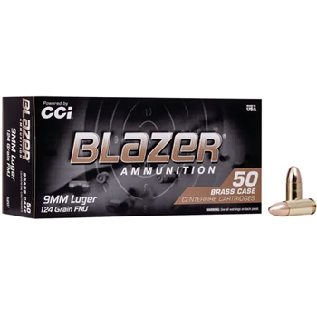 CCI Blazer Brass 9mm 124 gr FMJRN 1000 rd - $249.99 after code: SMSAVE + Free Shipping - $249.99