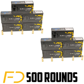 Igman 9mm 124Gr FMJ 500 round pack - $119.90 - $119.90