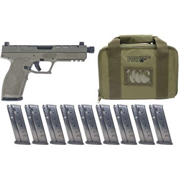 PSA 5.7 Rock Complete RK1 Optics Ready Pistol With Lower 1/3 Day &amp; Threaded Barrel, Sniper Green With 10 Magazines &amp; PSA Pistol Case - $599.99 + Free Shipping - $599.99