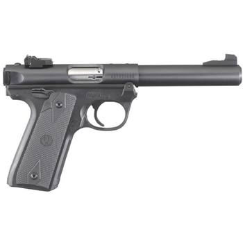 Ruger 40107 Mark IV 22/45 22 LR 10+1 5.50" Bull Barrel, Blued Steel Slide &amp; Frame, Checkered 1911-Style Panel Grip - $416.97 - $416.97