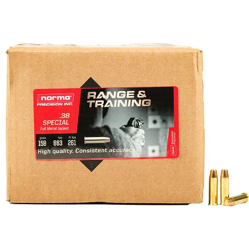 Norma Range &amp; Training .38 Special 158Gr FMJ 1000 rounds - $399.95 - $399.95