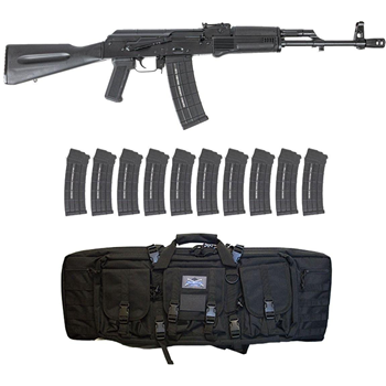 PSA AK-101AKM Black Classic Polymer Rifle w/ 10 Mags &amp; Rifle Bag - $799.99 - $799.99
