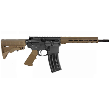 P2A PATRIOT 14.5" 5.56 NATO 1/7 Carbine Length Melonite M-LOK Rifle - Pinned &amp; Welded - BLK/FDE - $703.99 after 20% - $703.99