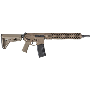 PSA "SABRE" Forged 13.7" Mid-Length 5.56 Rifle W/ 13" Quad Rail &amp; JMAC GFHC-E PIN/Weld, FDE Cerakote - $999.99 - $999.99