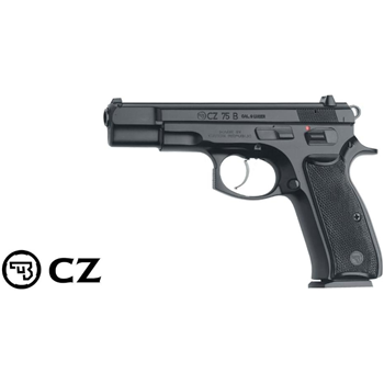 CZ 75B Handgun 9mm 4.6" 16 RD 3-Dot Fixed Sights - $539.99 ($7.99 S/H on Firearms) - $539.99