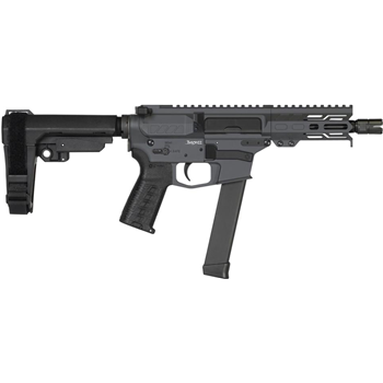 CMMG Banshee MKGS 9mm AR-15 Pistol with 5 Inch Barrel and Sniper Gray Cerakote Finish - $1463.99 - $1,463.99
