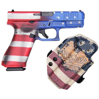 USED Glock 45, 9mm, 4.00" Barrel, (3) 17-Rd, Constitutional Carry Flag, Holster - $399.99 - $399.99