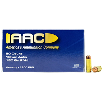 AAC 10mm Auto Ammo 180 Grain FMJ 50rd Box - $19.99 - $19.99