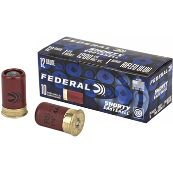 Federal SH129RS Shorty 12 Gauge 1.75" 1 oz Rifled Slug Shot 10 Bx/ 10 Cs - $8.69 - $8.69