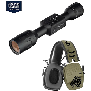 ATN OPMOD X-Sight LTV 3-9x, Day/Night Hunting Rifle Scope + ATN X-Sound Hearing Protector, Electronic Earmuffs w/Bluetooth - $458.99 shipped - $458.99