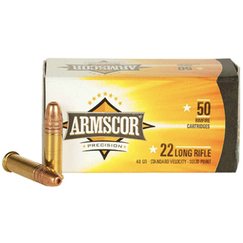 Armscor 22 Long Rifle 40gr SVSP Rimfire 50 Rounds - $2.99 (Free S/H over $49) - $2.99