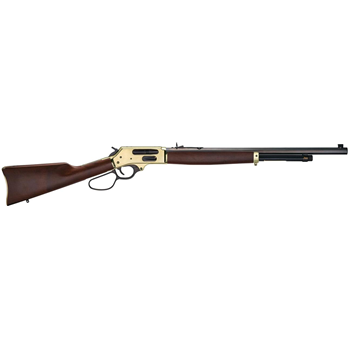Henry Side Gate 45-70 Gov 22" Blued Octagon Barrel, 4+1, Polished Brass Hardened Rec - $919.99 - $919.99