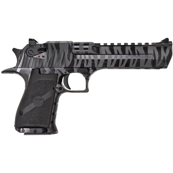 Magnum Research Desert Eagle 50 AE 6" Black Grips Black w/Tiger Stripe Finish 7 Rds - $2601.99 - $2,601.99