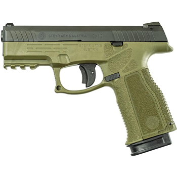 Steyr Arms M9-A2 MF 9mm Pistol, 4" Barrel, Trapezoid Sights, OD Green - 782252H0 - $429.99 - $429.99
