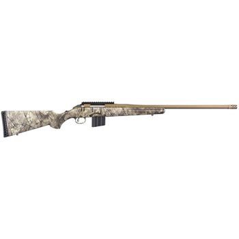 Ruger American Camo / Tan .350 Legend 22" Barrel 5-Rounds Threaded - $523.99 ($9.99 S/H on Firearms) - $523.99