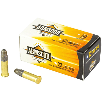 Armscor Precision 22 LR Ammo 40 Grain JHP, 50rds - $3.99 - $3.99
