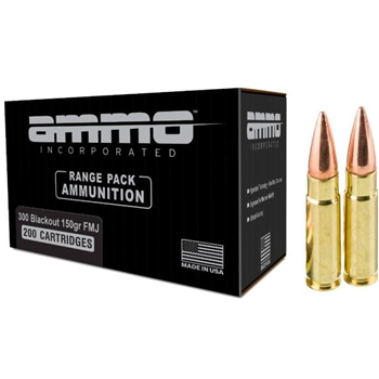 Ammo Inc Range Pack .300 Blackout Ammo 150gr FMJ 200rds - $89.99 - $89.99