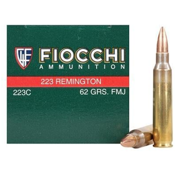 Fiocchi 223 Remington 62gr Full Metal Jacket Boat Tail Ammo - Box of 50 - $24.99 - $24.99