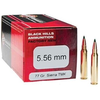Black Hills 5.56 77 Gr TMK Sierra MatchKing 50 rounds - $69.95 - $69.95