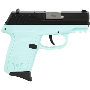 SCCY CPX-2 Gen 3 9mm 3.1" 10rd Black/Aqua - $149.99 - $149.99