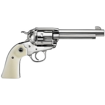 RUGER Vaquero Bisley 357 Mag/38Spl 5.5" Stainless 6rd - $853.99 (Free S/H on Firearms) - $853.99