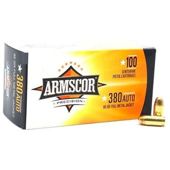 Armscor 380 ACP 95gr FMJ Value Pack Ammunition 100rd - 50315 - $39.99 - $39.99