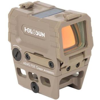 Holosun OPMOD AEMS Red Dot Sight Red MRS 2 MOA Dot FDE AEMS - $359.99 shipped - $359.99