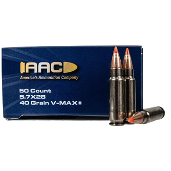 AAC 5.7x28mm Ammo 40 Grain V-Max 50rd Box - $29.99 - $29.99