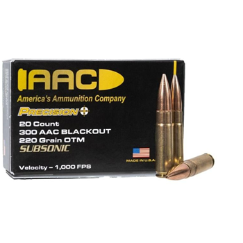 AAC 300 Blackout Ammo 220 Grain OTM 20rd Box - $14.99 + FREE SHIPPING on 10+ - $14.99