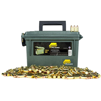 AAC 9mm Ammo 124 Grain FMJ 500rd With 30 Cal Plano Ammo Can - $149.99 - $149.99