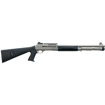 Benelli 11794 M4 H20 Tactical 12GA 3" 18.5" Titanium/Black 5+1 Semi-Auto Shotgun w/ Pistol Grip - $1999 - $1,999.00