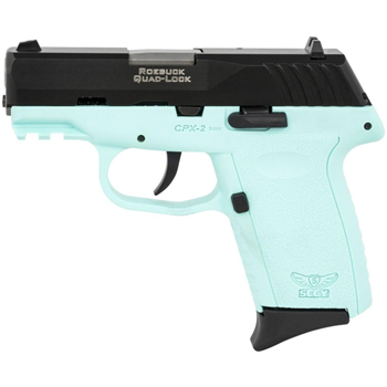 SCCY CPX-2 Gen 3 9mm 3.1" 10rd Pistol, Black/Aqua - $139.99 - $139.99