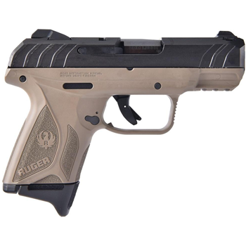 Ruger Security-9 Compact Flat Dark Earth / Black 9mm 3.42" Barrel 10-Rounds - $308.99 ($9.99 S/H on Firearms) - $308.99