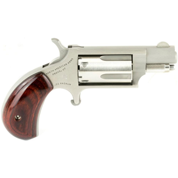 North American Arms Mini-Revolver Stainless .22 LR / .22 Mag 1.125" Barrel 5-Rounds Convertible - $265.99 ($9.99 S/H on Firearms) - $265.99