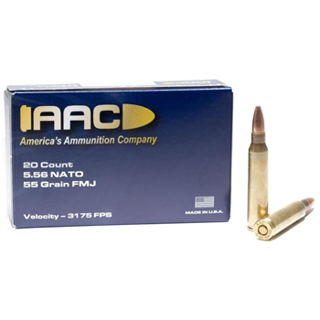 AAC 5.56 NATO Ammo 55 Grain FMJ 20rd Box - $7.99 - $7.99