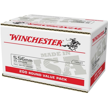 Winchester USA 5.56 Bulk Ammo 55 Grain FMJ 200rds - $99.99 ($74.99 After 25% Off Via MIR) - $74.99